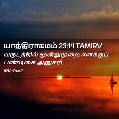 Picture 02 - யாத்திராகமம் 23:14 TAMIRV - வருடத்தில் - Bible Verse Picture