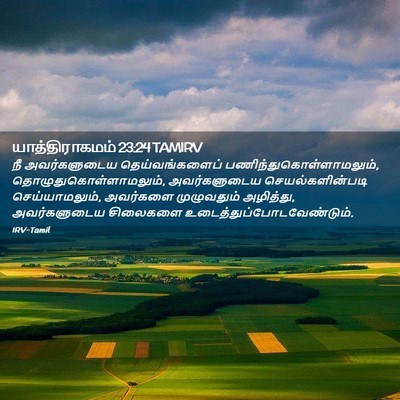 Picture 02 - யாத்திராகமம் 23:24 TAMIRV - நீ அவர்களுடைய - Bible Verse Picture