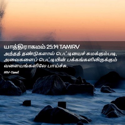 Picture 02 - யாத்திராகமம் 25:14 TAMIRV - அந்தத் தண்டுகளால் - Bible Verse Picture