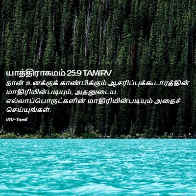 Picture 02 - யாத்திராகமம் 25:9 TAMIRV - நான் உனக்குக் - Bible Verse Picture