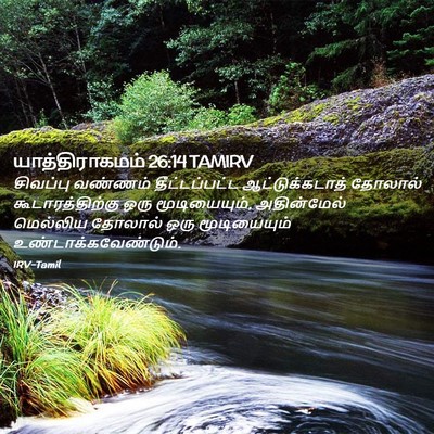 Picture 02 - யாத்திராகமம் 26:14 TAMIRV - சிவப்பு வண்ணம் - Bible Verse Picture