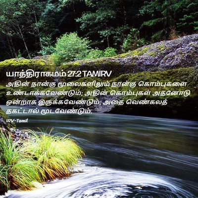 Picture 02 - யாத்திராகமம் 27:2 TAMIRV - அதின் நான்கு - Bible Verse Picture