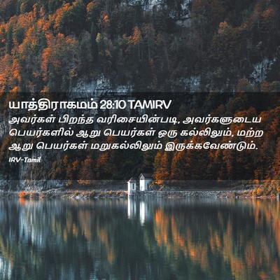 Picture 02 - யாத்திராகமம் 28:10 TAMIRV - அவர்கள் பிறந்த - Bible Verse Picture