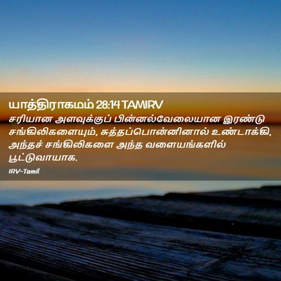Picture 02 - யாத்திராகமம் 28:14 TAMIRV - சரியான அளவுக்குப் - Bible Verse Picture