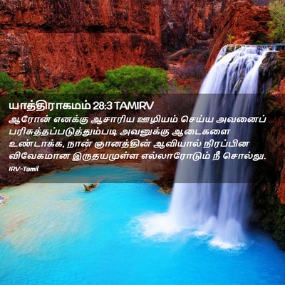 Picture 02 - யாத்திராகமம் 28:3 TAMIRV - ஆரோன் எனக்கு - Bible Verse Picture