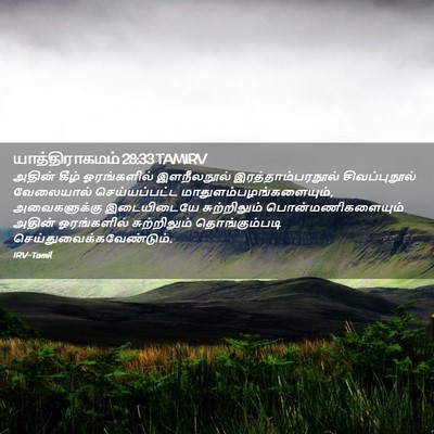 Picture 02 - யாத்திராகமம் 28:33 TAMIRV - அதின் கீழ் - Bible Verse Picture