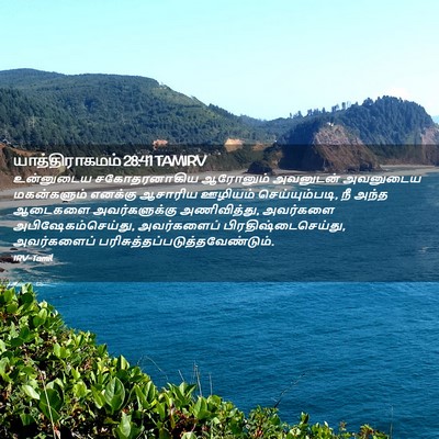 Picture 02 - யாத்திராகமம் 28:41 TAMIRV - உன்னுடைய - Bible Verse Picture
