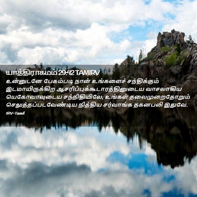 Picture 02 - யாத்திராகமம் 29:42 TAMIRV - உன்னுடனே - Bible Verse Picture
