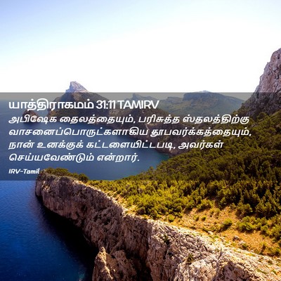 Picture 02 - யாத்திராகமம் 31:11 TAMIRV - அபிஷேக - Bible Verse Picture