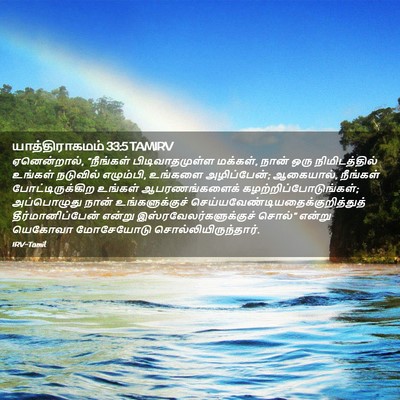 Picture 02 - யாத்திராகமம் 33:5 TAMIRV - ஏனென்றால், - Bible Verse Picture