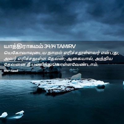 Picture 02 - யாத்திராகமம் 34:14 TAMIRV - யெகோவாவுடைய நாமம் - Bible Verse Picture