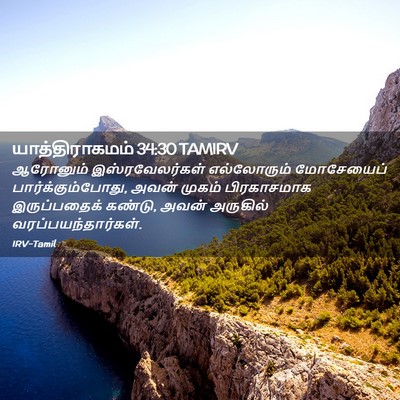 Picture 02 - யாத்திராகமம் 34:30 TAMIRV - ஆரோனும் - Bible Verse Picture