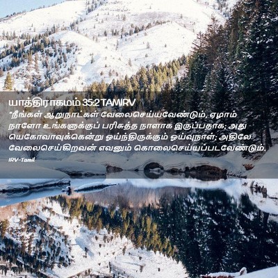 Picture 02 - யாத்திராகமம் 35:2 TAMIRV - “நீங்கள் - Bible Verse Picture