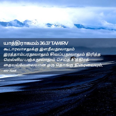 Picture 02 - யாத்திராகமம் 36:37 TAMIRV - கூடாரவாசலுக்கு - Bible Verse Picture