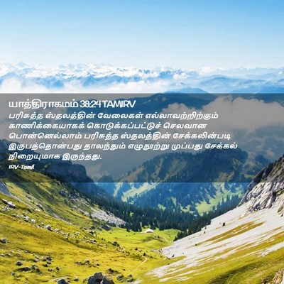 Picture 02 - யாத்திராகமம் 38:24 TAMIRV - பரிசுத்த - Bible Verse Picture