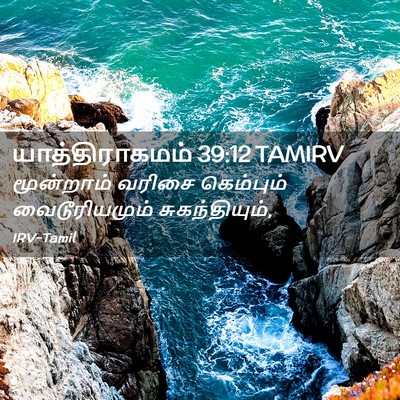 Picture 02 - யாத்திராகமம் 39:12 TAMIRV - மூன்றாம் வரிசை - Bible Verse Picture