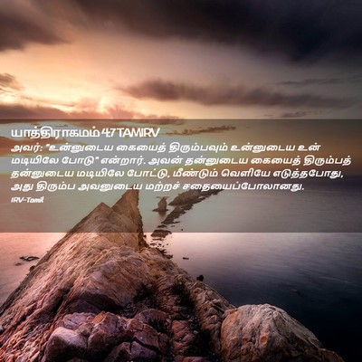 Picture 02 - யாத்திராகமம் 4:7 TAMIRV - அவர்: “உன்னுடைய - Bible Verse Picture