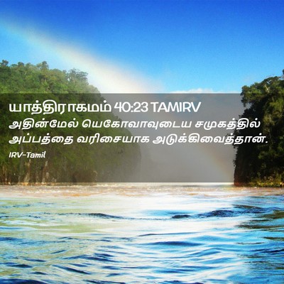 Picture 02 - யாத்திராகமம் 40:23 TAMIRV - அதின்மேல் - Bible Verse Picture