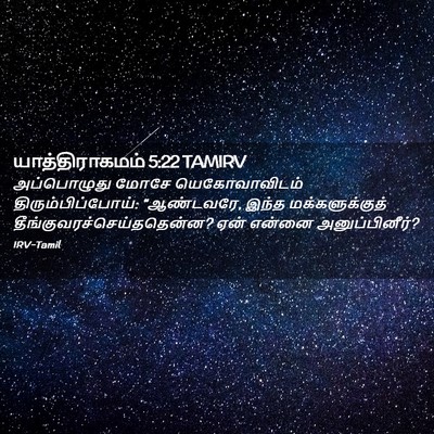 Picture 02 - யாத்திராகமம் 5:22 TAMIRV - அப்பொழுது மோசே - Bible Verse Picture