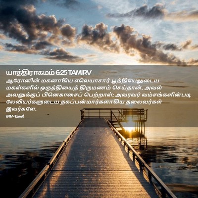 Picture 02 - யாத்திராகமம் 6:25 TAMIRV - ஆரோனின் மகனாகிய - Bible Verse Picture