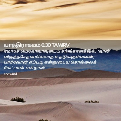 Picture 02 - யாத்திராகமம் 6:30 TAMIRV - மோசே யெகோவாவுடைய - Bible Verse Picture