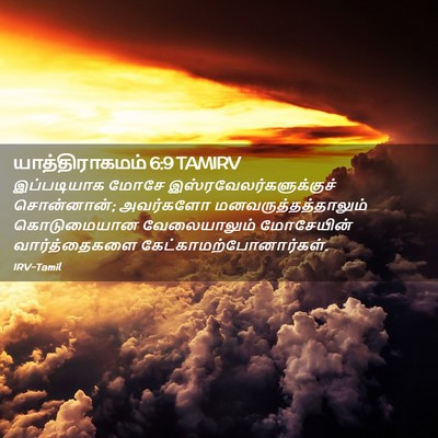 Picture 02 - யாத்திராகமம் 6:9 TAMIRV - இப்படியாக மோசே - Bible Verse Picture