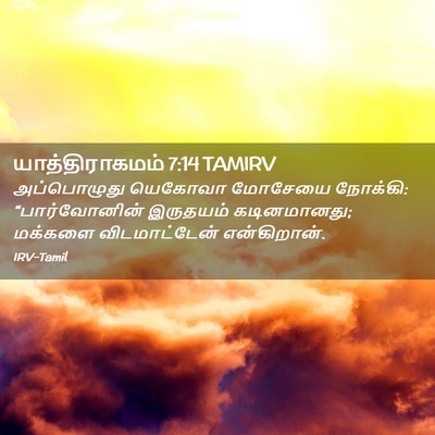 Picture 02 - யாத்திராகமம் 7:14 TAMIRV - அப்பொழுது யெகோவா - Bible Verse Picture