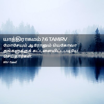 Picture 02 - யாத்திராகமம் 7:6 TAMIRV - மோசேயும் ஆரோனும் - Bible Verse Picture