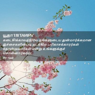 Picture 02 - யூதா 1:18 TAMIRV - கடைசிக்காலத்திலே - Bible Verse Picture