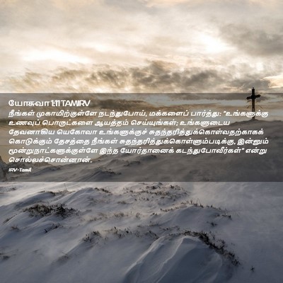 Picture 02 - யோசுவா 1:11 TAMIRV - நீங்கள் - Bible Verse Picture