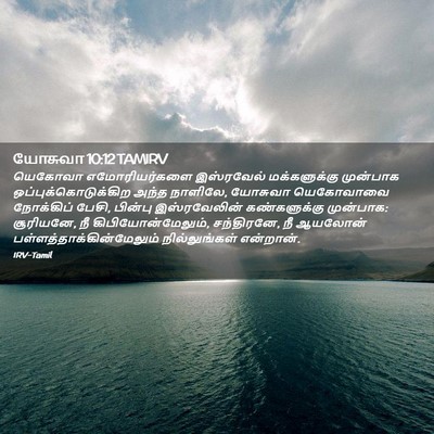 Picture 02 - யோசுவா 10:12 TAMIRV - யெகோவா - Bible Verse Picture