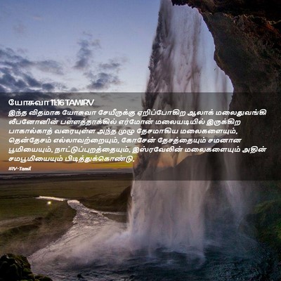Picture 02 - யோசுவா 11:16 TAMIRV - இந்த விதமாக - Bible Verse Picture