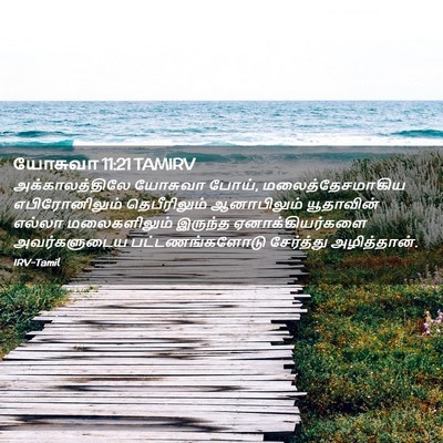 Picture 02 - யோசுவா 11:21 TAMIRV - அக்காலத்திலே - Bible Verse Picture