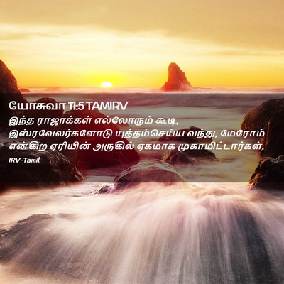 Picture 02 - யோசுவா 11:5 TAMIRV - இந்த ராஜாக்கள் - Bible Verse Picture