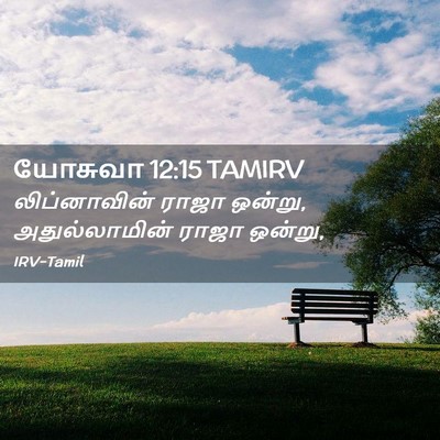 Picture 02 - யோசுவா 12:15 TAMIRV - லிப்னாவின் ராஜா - Bible Verse Picture