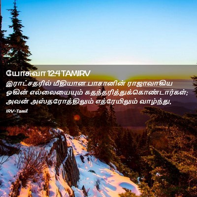 Picture 02 - யோசுவா 12:4 TAMIRV - இராட்சதரில் - Bible Verse Picture