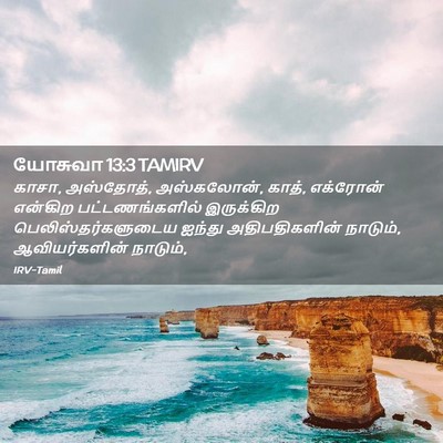 Picture 02 - யோசுவா 13:3 TAMIRV - காசா, அஸ்தோத், - Bible Verse Picture