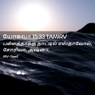 Picture 02 - யோசுவா 15:33 TAMIRV - பள்ளத்தாக்கு - Bible Verse Picture