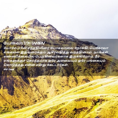 Picture 02 - யோசுவா 17:14 TAMIRV - யோசேப்பின் - Bible Verse Picture