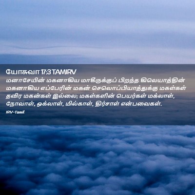 Picture 02 - யோசுவா 17:3 TAMIRV - மனாசேயின் மகனாகிய - Bible Verse Picture