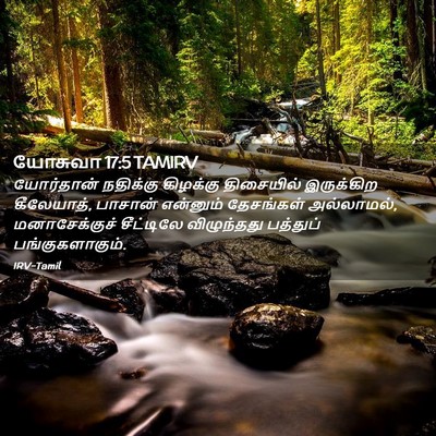 Picture 02 - யோசுவா 17:5 TAMIRV - யோர்தான் நதிக்கு - Bible Verse Picture