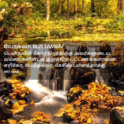 Picture 02 - யோசுவா 18:21 TAMIRV - பென்யமீன் - Bible Verse Picture
