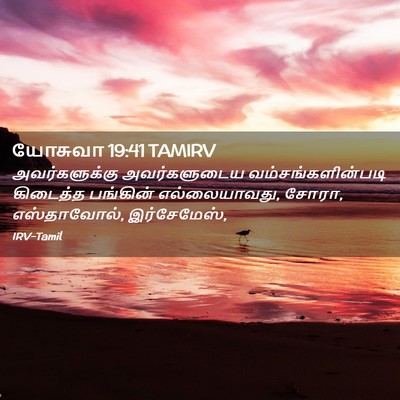 Picture 02 - யோசுவா 19:41 TAMIRV - அவர்களுக்கு - Bible Verse Picture