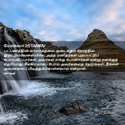 Picture 02 - யோசுவா 2:5 TAMIRV - பட்டணத்தின் - Bible Verse Picture