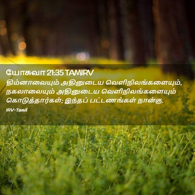 Picture 02 - யோசுவா 21:35 TAMIRV - திம்னாவையும் - Bible Verse Picture