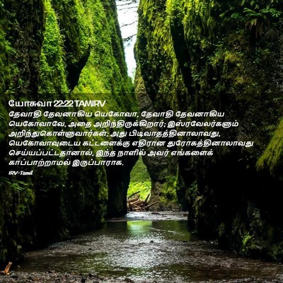 Picture 02 - யோசுவா 22:22 TAMIRV - தேவாதி தேவனாகிய - Bible Verse Picture
