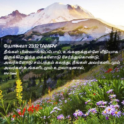 Picture 02 - யோசுவா 23:12 TAMIRV - நீங்கள் - Bible Verse Picture