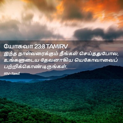 Picture 02 - யோசுவா 23:8 TAMIRV - இந்த - Bible Verse Picture