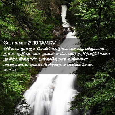 Picture 02 - யோசுவா 24:10 TAMIRV - பிலேயாமுக்குச் - Bible Verse Picture