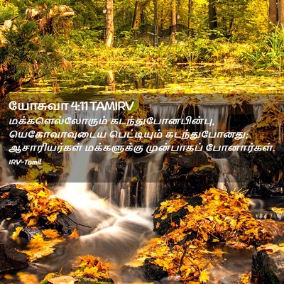 Picture 02 - யோசுவா 4:11 TAMIRV - மக்களெல்லோரும் - Bible Verse Picture
